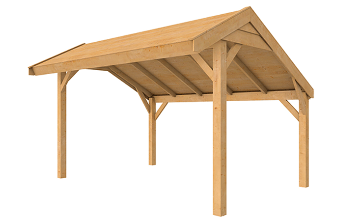 Douglasvision kapschuur Comfort 405x320cm. Blank