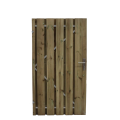 Grenen 140mm Poort met stalenframe