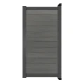 Poort Profi-Fence | 125x175cm | Natural Cloudy Grey | Horizontaal | Antraciet aluminium frame