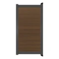 Poort Profi-Fence | 97x197cm | Natural Savanna Brown | Horizontaal | Antraciet aluminium frame