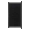 Poort Profi-Fence | 97x186cm | Natural Solid Black | Horizontaal | Antraciet aluminium frame