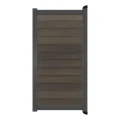 Poort Profi-Fence | 97x197cm | Rhombus Walnut | Horizontaal | Antraciet aluminium frame