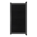 Poort Profi-Fence | 125x175cm | Rhombus Solid Black | Horizontaal | Antraciet aluminium frame