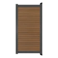 Poort Profi-Fence | 125x197cm | Rhombus Tropical Brown | Horizontaal | Antraciet aluminium frame