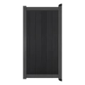 Poort Profi-Fence | 97x197cm | Natural Solid Black | Verticaal | Antraciet aluminium frame