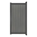 Poort Profi-Fence | 125x175cm | Natural Cloudy Grey | Verticaal | Antraciet aluminium frame