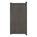 Poort Profi-Fence | 97x197cm | Rhombus Walnut | Verticaal | Antraciet aluminium frame