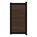 Poort Profi-Fence | 125x186cm | Rhombus Vogue | Horizontaal | Zwart aluminium frame