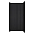 Poort Profi-Fence | 97x197cm | Natural Solid Black | Verticaal | Zwart aluminium frame