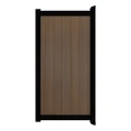 Poort Profi-Fence | 125x186cm | Natural Savanna Brown | Verticaal | Zwart aluminium frame