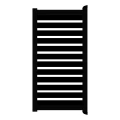 Poort Profi-Fence | 125x186cm | Sight 100 - Black | Horizontaal | Zwart aluminium frame