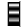 Poort Profi-Fence | 125x197cm | Sight 50 - Black | Horizontaal | Zwart aluminium frame