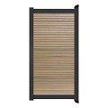 Poort Profi-Fence | 125x175cm | Rhombus Mocca | Horizontaal | Antraciet aluminium frame