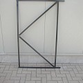 *Stalen poortframe ST 100 Verstelbaar afm 100x155cm zwart gepoedercoat