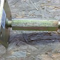 *Verstelbaar paalsteun met pen. lengte: 550mm Carport Voetplaat 110x110 mm verzinkt