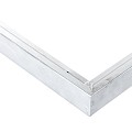 Aluminium daktrimset recht t.b.v. plat dak, maximale dakmaat 350 x 350 cm.
