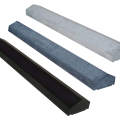 Muur afdek 30x100cm Zwart beton