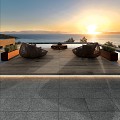 Keramische Tegel Bruin Eiken 60x60x2cm Gerectificeerd