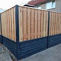 Poort 130cm geschaafd 16x140mm Douglas Stalen Frame 130x180cm Verticaal
