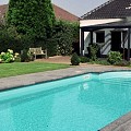 Hardsteen Spotted Blue Met facet 100x100x3cm Gezoet