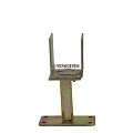 *Paalsteun Carport Voetplaat verstelbaar U-model geel verzinkt tbv paal 80/140 mm