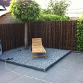 *Bamboe rolscherm Black, 200x180cm