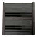 Dual Straight WPC Lamellen scherm Black 200x200cm