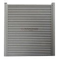 Dual Straight WPC Lamellen scherm Grey 200x200cm