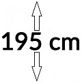 Toeslag poort verticaal 195cm hoog Grenen/vuren 140mm tot en met 120cm breed