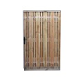 Poort 100cm Schichtcombi Vuren Stalen Frame 100x180cm Verticaal