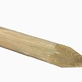 *Rondhout gepunt Grenen 60x500mm