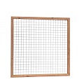 *Zwart gaaspaneel trellis maas 7.5x7.5cm met douglas kader 180x180cm