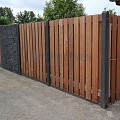 Poort 110cm Hardhout Stalen Frame 110x180cm Verticaal