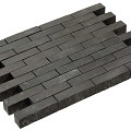 Clayville Thar black 200x50x60mm Onbezand zwart