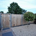 Poort 85cm fijnbezaagd XL 20x200mm Douglas Stalen Frame 85x180cm Verticaal