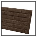 Betonplaat Baksteenmotief dubbelzijdig Bruin 184x36x4,8cm (levertijd ca. 4 weken)