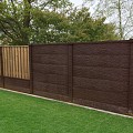 Betonpaal Plat Granietmotief Bruin 10x10x275cm hoek sponning 37cm (levertijd ca. 4 weken)
