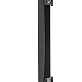 Dubbel staafmat metalen Paal, 6x4x240cm, zwart.