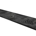 *Douglas zweeds rabat breed 11-27x195x4000mm zwart gespoten