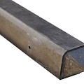 Betonpaal Punt glad Punt Bruin 10x10x195cm tussen sponning 74cm