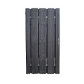 Douglas XL plank Zwart - Poort met stalenframe