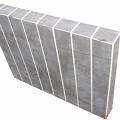 *Blokjesband Hardsteen gezoet Antraciet 6x25x50cm