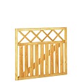 Rechthekpoort met trellis 100 x 90 cm, groen ge‹mpregneerd.