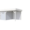 Tuinhuis Tapuit 300x300cm met Luifel 300cm, kleurloos ge?mpregneerd.