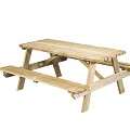 Picknicktafel 40mm Easy opklapbare zitting ge‹mpregneerd bladmaat 180x70cm