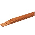 Geschaafde hardhouten plank 15x145x1800mm