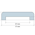 *Afdeklat Toog Grenen 20x80x1815mm