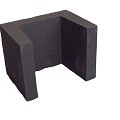 *U-element 30x30x40cm zwart