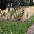 Kastanjehouten Schapenhek 2 draads, latafstand 8cm 90x460cm
