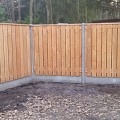 Tuinscherm Douglas geschaafd 23-pl 16mm recht rvs geschroefd 180x180cm Verticaal